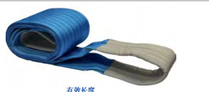 Hoge sterkte polyester webbing Sling 25mm Breedte Flat Eye End Fittings Lengte 1m-50m