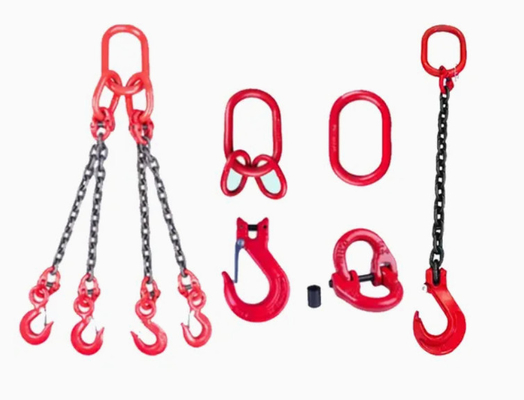 Zware hijsketting met hijsband – Grade 80 gelegeerd staal | WLL 21.200 kg